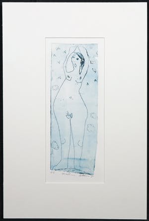 Marion Bloem - Lot van drie kleurenetsen, Vrouwfiguren kopen? Bied vanaf 50!