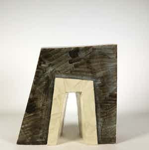 Pauline Wiertz - Geglazuurd aardewerk, Poort verkocht voor € 1!