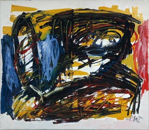 Martin van Wordragen - Olieverf op doek, Agressie - Ingelijst kopen? Bied vanaf 250!