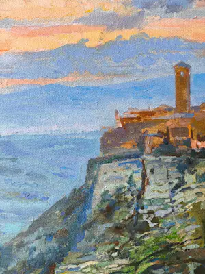 Dmitri Kostylov - Schemering in Civita di Bagnoregio kopen? Bied vanaf 300!