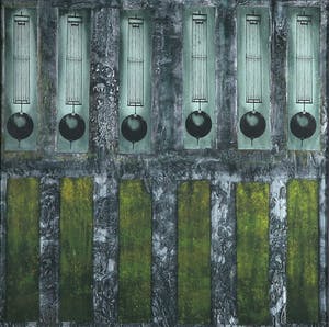 Jan Bollaert - Gemengde techniek op board, Tijdsdilatatie (Zeer Groot) kopen? Bied vanaf 1!