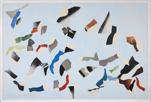 Henri Plaat - Collage, Zonder titel - Ingelijst (Groot) kopen? Bied vanaf 1!