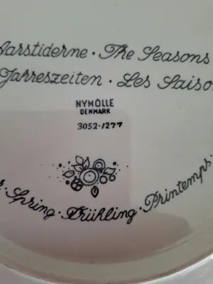 Bjorn Wiinblad - Nymølle , Wandbord (2) - Porselein - Lente en zomer kopen? Bied vanaf 59!