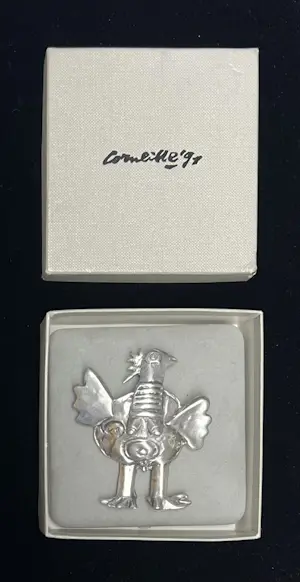 Corneille - L'oiseau habite les songes zilveren hanger broche, handgesigneerd, 1991 kopen? Bied vanaf 750!