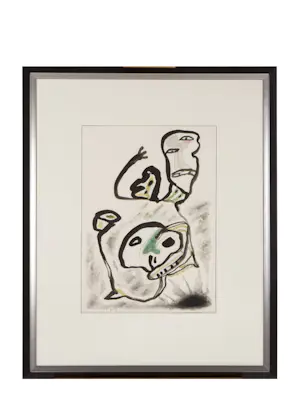 Lucebert - Tekening in inkt en aquarel met typische Lucebert figuren kaufen? Bieten Sie von 1250!