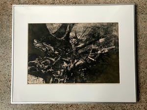 Werner Moonen - 'Vogels in de Storm' - handgesign. GROTE ets / Barth Lijst- Kleine oplage 1964 kopen? Bied vanaf 250!