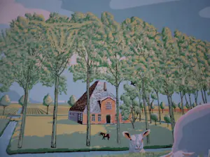 Marcus van Hoorn - Zeefdruk, Titel, "Hollandse Pyramide" kopen? Bied vanaf 35!