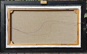 Jan Makkes - Rivierlandschap, olieverf op doek (mooi ingelijst) kopen? Bied vanaf 300!