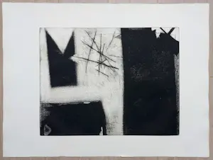 Guillaume Le Roy - Abstracte compositie, aquatint ets kopen? Bied vanaf 60!