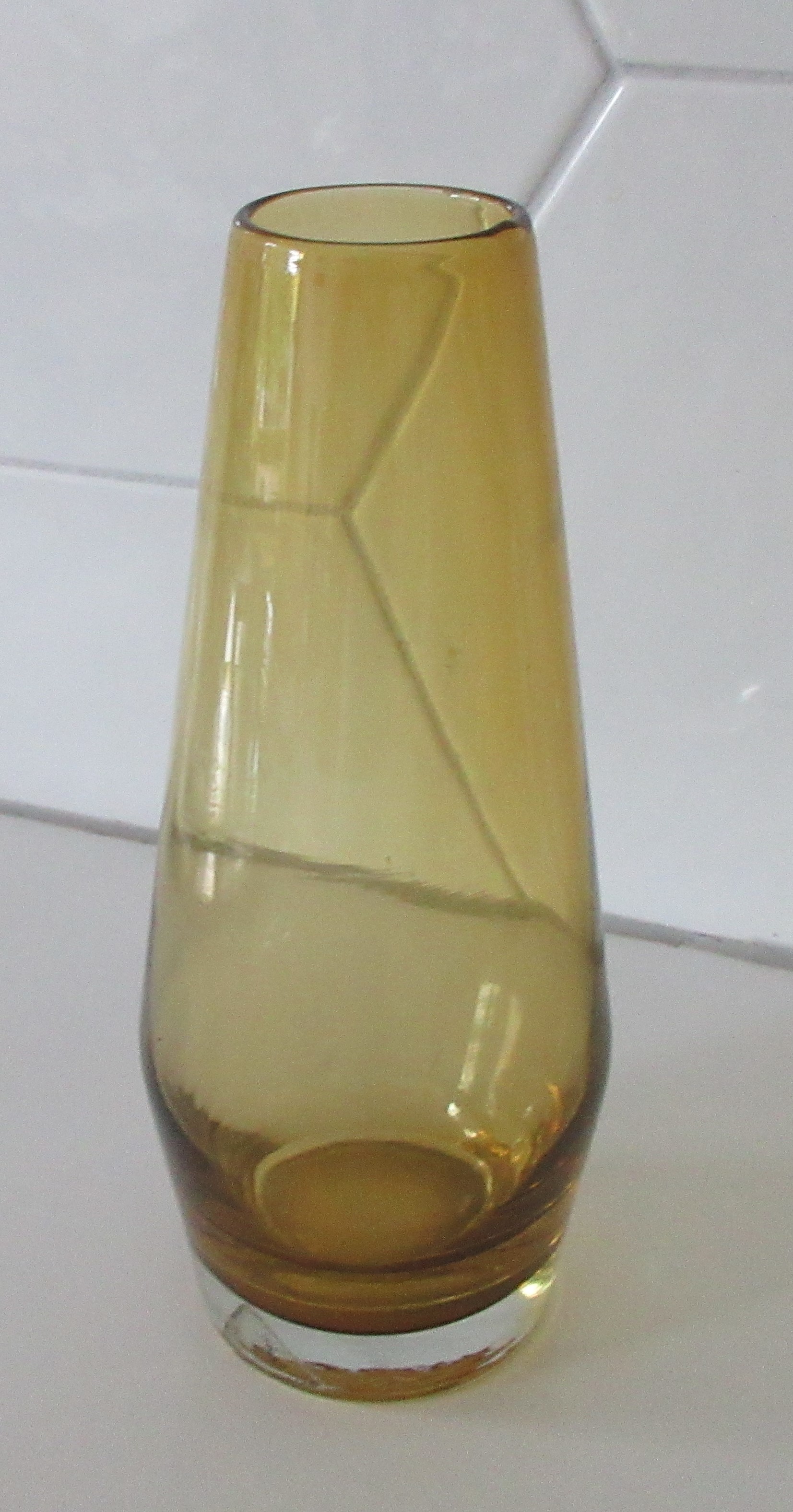 Riihimäki - Amber glazen cased vaasje ontwerp Tamara Aladdin kopen? Bied vanaf 24!