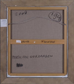 Martin van Wordragen - Gemengde techniek op doek, Voor de spiegel - Ingelijst kopen? Bied vanaf 200!