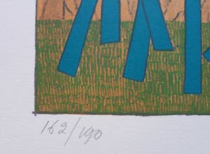 Mark Brusse - Palen voor schutting, zeefdruk kopen? Bied vanaf 70!