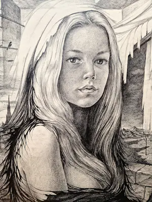 AcheterJean Relst - grote & erg mooie potlood/houtskool tekening "jonge dame" gesigneerd? Enchérissez de 38!