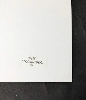 Josef Linschinger - compositie met geel en zwart kopen? Bied vanaf 60!