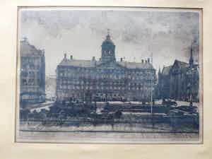 Johannes Josseaud - Dam Amsterdam, Ets verkocht voor € 35!
