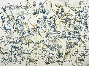 Jan Voss - Litho, Zonder titel kopen? Bied vanaf 1!