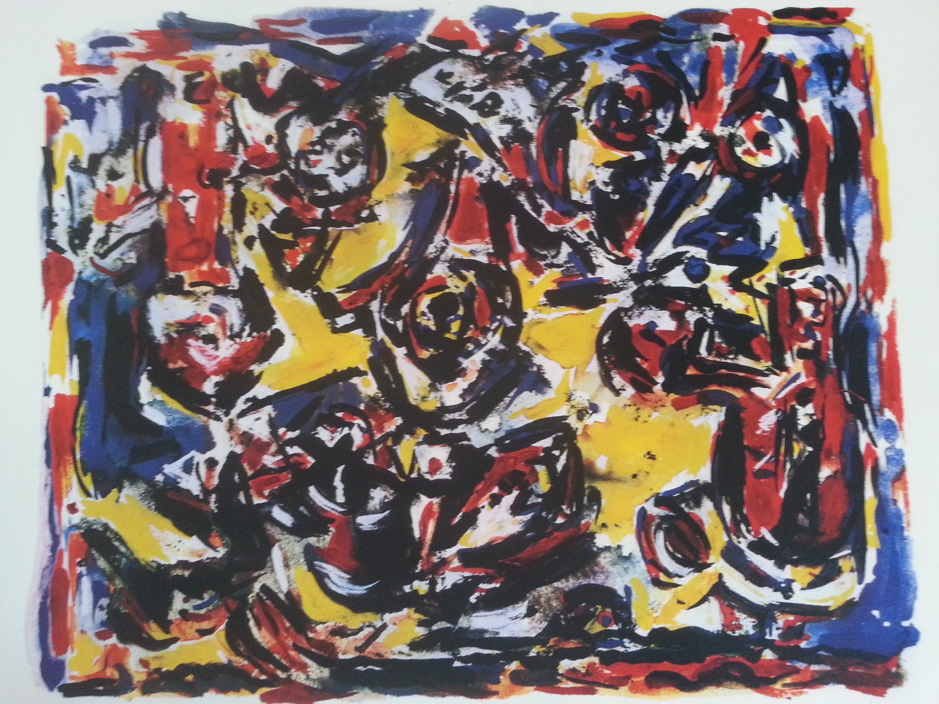 Theo Wolvecamp - Compositie ll - gesigneerde zeefdruk - oplage 200 ex. - 1990 verkocht voor € 139!