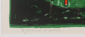 Corneille - Zeefdruk, Fenetre ouverte sur le divan rouge - Ingelijst kopen? Bied vanaf 300!