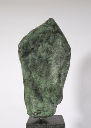 Filippa de Boer - Groot bronzen portret op hoge sokkel, Face III (Zwaar!) kopen? Bied vanaf 800!