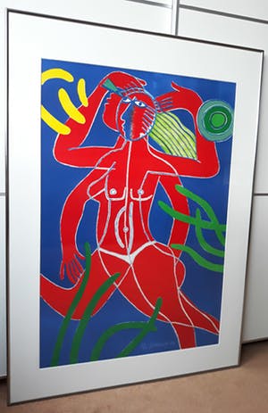 Corneille - Jeux de l’air et de l’eau, litho (mooi ingelijst, groot) kopen? Bied vanaf 395!