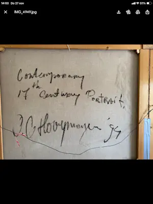 O.C. Hooymeijer - Contemporary 17th Century Portrait kopen? Bied vanaf 1100!