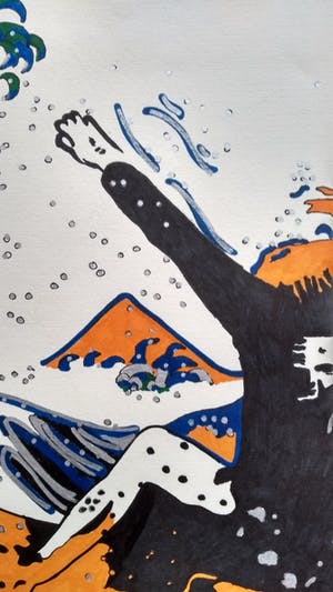 Martine Jacobs - Japanese surfer kopen? Bied vanaf 70!