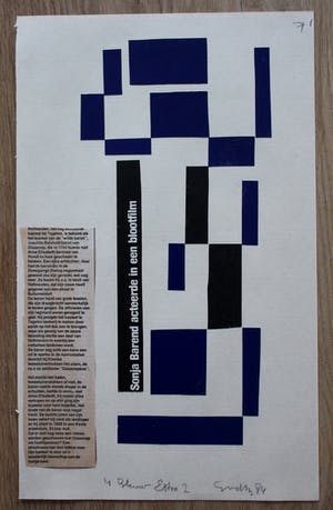 Siep van den Berg - Gemengde techniek: 4 Blauw extra 2 - 1984 kopen? Bied vanaf 95!