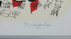 Kees Salentijn - Zeefdruk op board, Pueblo Holandes - Ingelijst kopen? Bied vanaf 50!