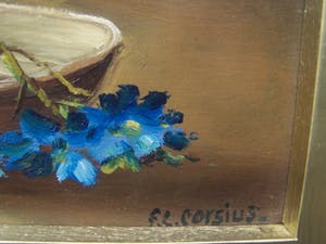Franciscus Leonardus Corsius - Stilleven met asters. kopen? Bied vanaf 65!