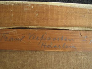 Frans Verpoorten - "Haarlemse Vijftiger" Expressionistisch Olieverf - Boten in Haven Monnickendam kopen? Bied vanaf 10!