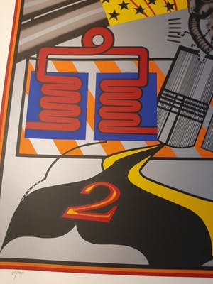 Peter Phillips - Custom painting nr. 6 - Zeer grote litho uit 1965 kopen? Bied vanaf 600!