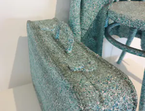 Michel Kourline - Meerdelig kunstobject / installatie, Green Chair kopen? Bied vanaf 300!