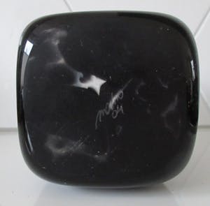 Mdina kunstglas - Vierkante zwarte studio glazen karaf met luster decoratie kopen? Bied vanaf 48!