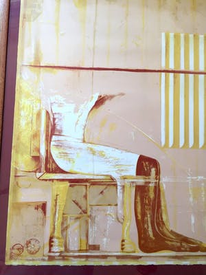 Gerti Bierenbroodspot - 'Saqqara" - Zeefdruk, Ingelijst kopen? Bied vanaf 125!