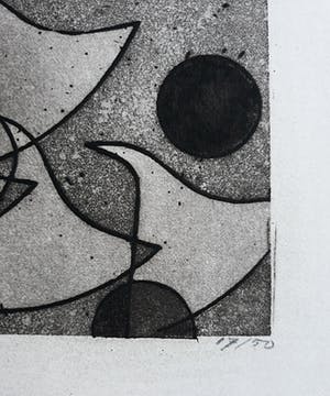 Harry van Kruiningen - Compositie, aquatint ets kopen? Bied vanaf 50!