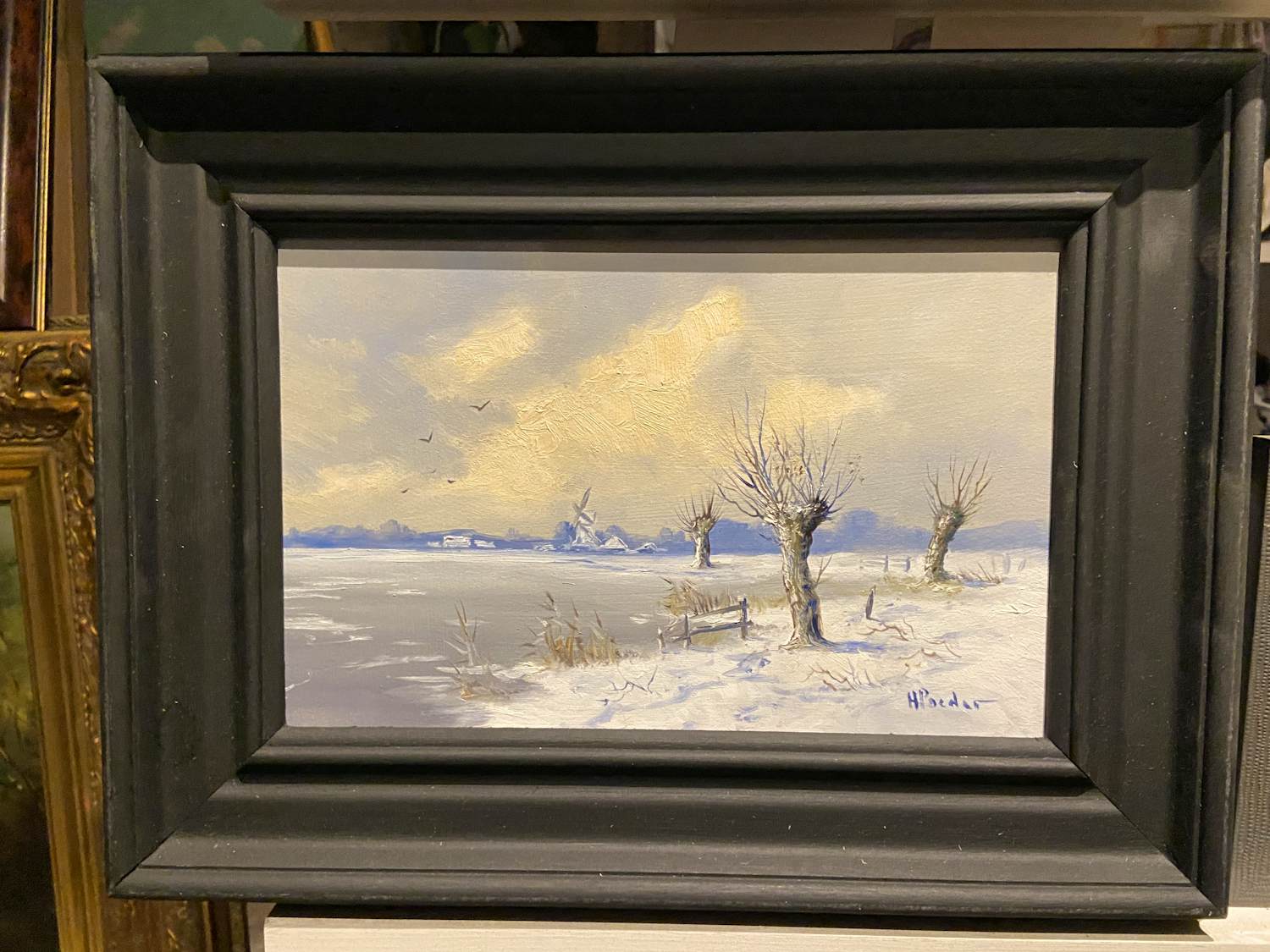 Henk Poeder - Hollands winterlandschap kopen? Bied vanaf 85!