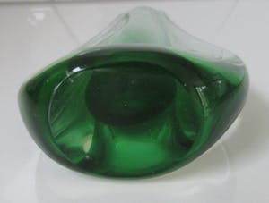 Flavio Poli - Groene Sommerso Teardrop vaas - uitvoering Seguso Vetri kopen? Bied vanaf 70!