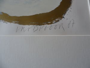 Bert Vredegoor - Zeefdruk. Titel. "Unicum". kopen? Bied vanaf 25!