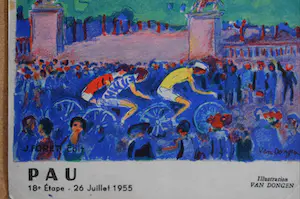 Kees van Dongen - litho - Ansichtkaart - Tour de France -18e etappe Pau kopen? Bied vanaf 30!