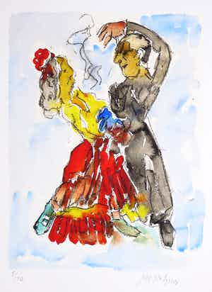 Jan Sierhuis - Giclée, Tango verkocht voor € 50!