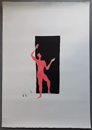 Henk Visch - gesigneerde zeefdruk kopen? Bied vanaf 65!