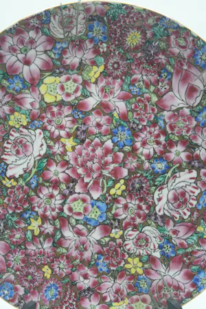 Niet of onleesbaar gesigneerd - Prachtige Antieke Chinese Fam Rose Schotel (ca 1900) kopen? Bied vanaf 1!