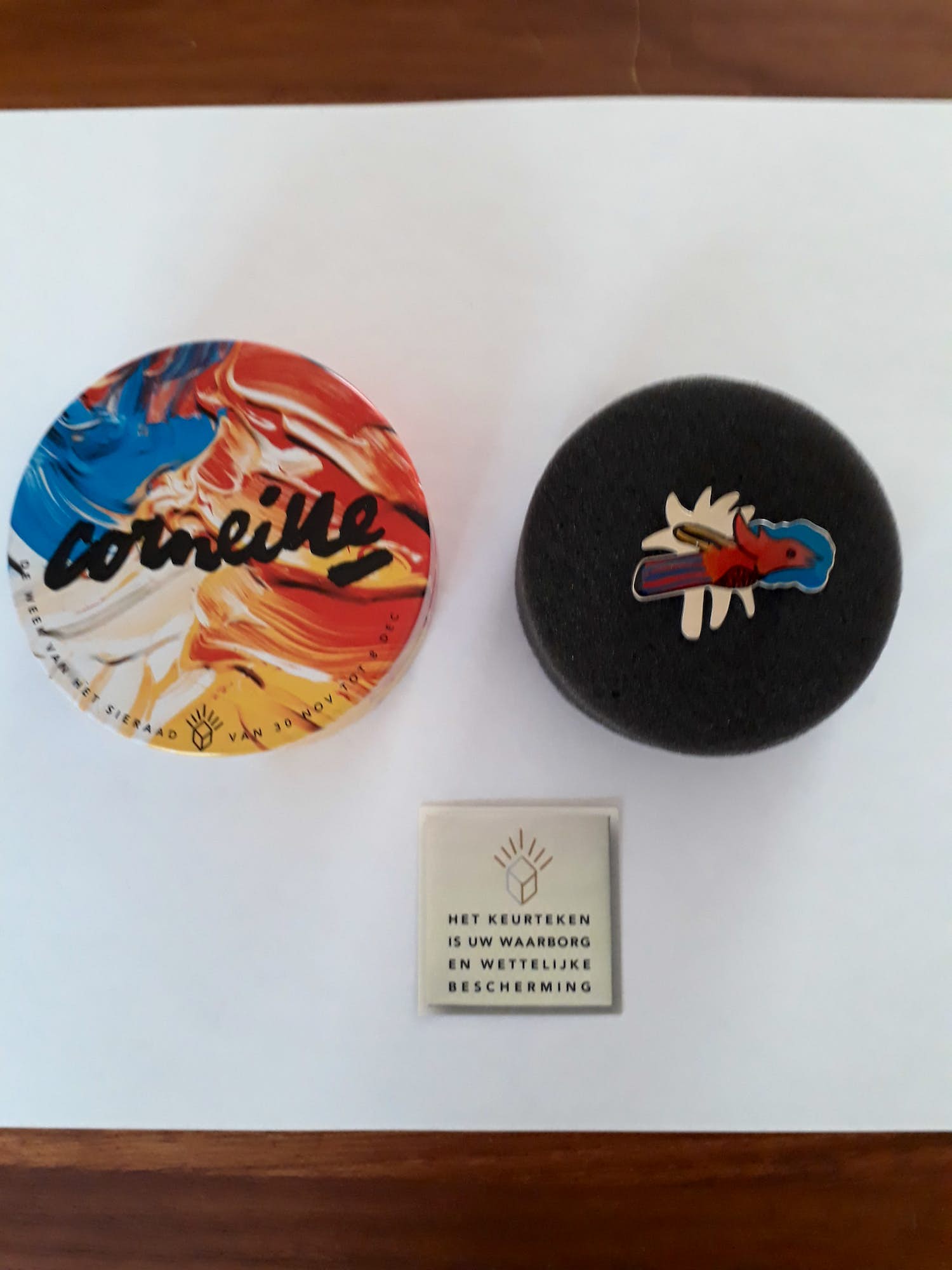 Corneille - Geëmailleerde zilveren design broche. kopen? Bied vanaf 49!