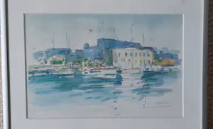 AcheterAdrie Mouthaan - Zicht op Mediterraan haventje? Enchérissez de 50!