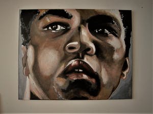 Niet of onleesbaar gesigneerd - Indrukwekkend Acrylverf portret "Muhammad Ali - the Greatest! - gesigneerd kopen? Bied vanaf 1!