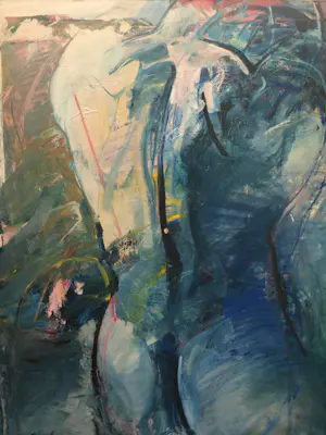 Frank van Eijndhoven - Acryl op doek , Naakt 2 – 1977 – 115 x 100 cm. kopen? Bied vanaf 150!