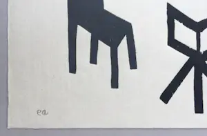 Klaas Gubbels - houtdruk 'Hongaars kwartet ’ - 2006 - oplage EA kopen? Bied vanaf 350!