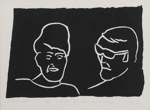 Dick Verdult - Lino, De vraag en het antwoord - Ingelijst kopen? Bied vanaf 20!