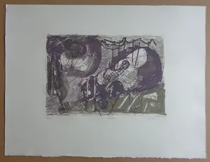 Walter Libuda - DIE VRIESSCHEL / KLEURLITHO / 50x66cm / SIG / 1991 kopen? Bied vanaf 40!