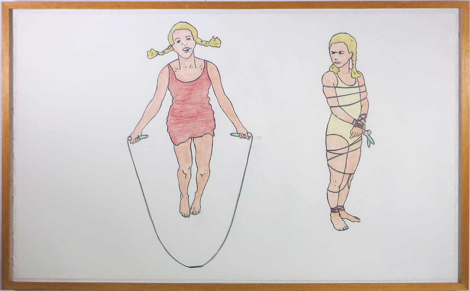 Karin Bos - Potlood op papier, Gamegirls I - Ingelijst kopen? Bied vanaf 150!